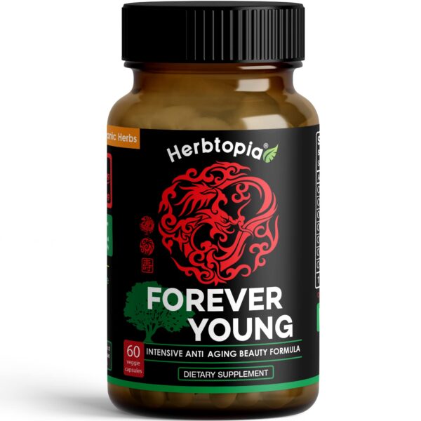 Suplemento Herbtopia Forever Young caja vista frontal