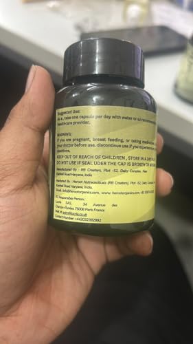 Version 1.0.0 Frasco de raíz de Shatavari orgánica Heroot 120 cápsulas