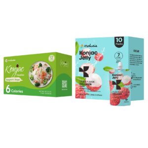 Konjac jelly lychee 10 paquetes
