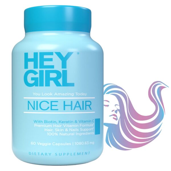 Frasco HEY GIRL NUTRITION cápsulas cabello