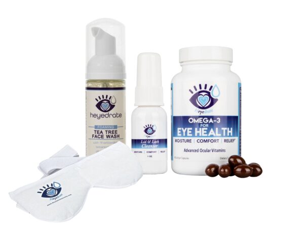 Heyedrate Omega 3 Fish Oil y Bundle de cuidado ocular - vista frontal