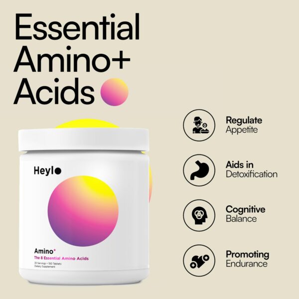 Frasco Heylo Amino+ sobre mesa