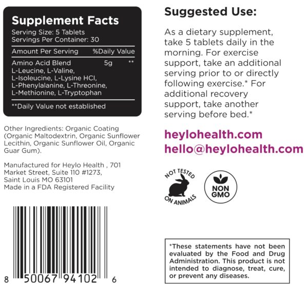 Version 1.0.0 Instrucciones de consumo Heylo Amino+