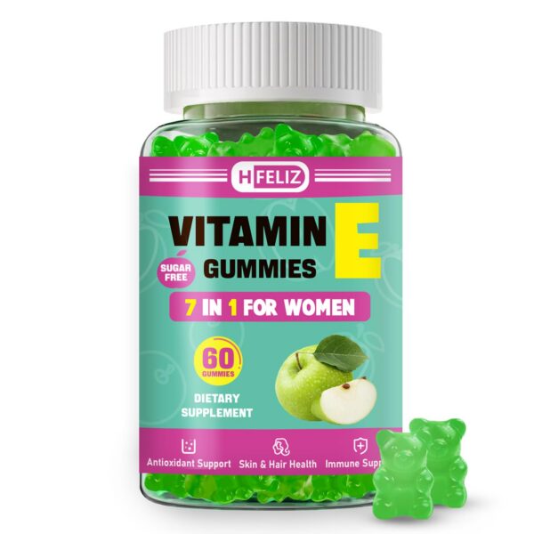 Version 1.0.0 HFELIZ Gomitas vitamina E etiqueta frontal