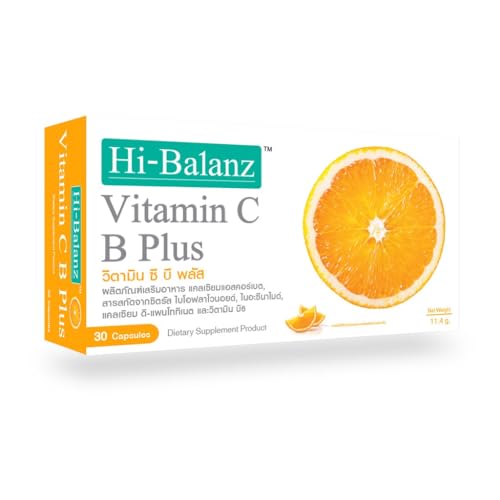 Hi-Balanz Vitamin C B Plus 30 cápsulas suplemento salud