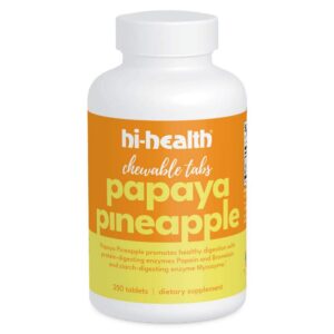 Hi-Health papaya piña tabletas masticables
