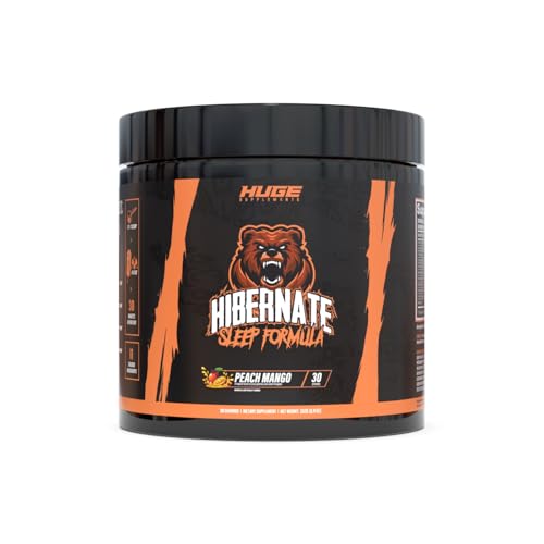 Envase del suplemento Hibernate para dormir y recuperación muscular