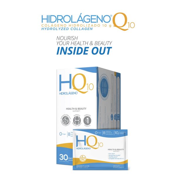 Detalle de etiqueta HIDROLÁGENO Q10