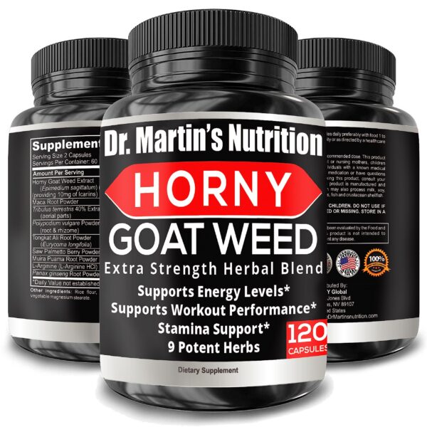 Hierba de Cabra Súper Fuerza Dr. Martin's 120 cápsulas
