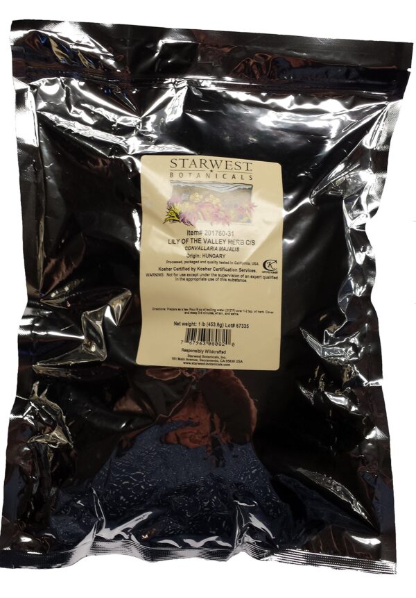 Hierba Lirio del Valle Starwest Botanicals paquete 1 libra
