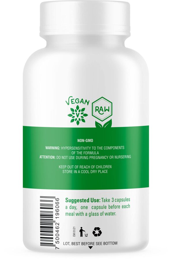 Hierba de trigo cápsulas envase abierto OS Organic Side