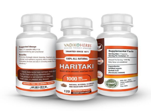 Hierba Vadik Haritaki para detox y rejuvenecimiento seguro
