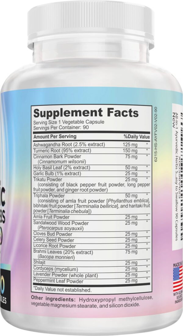 Etiqueta lateral con lista de ingredientes