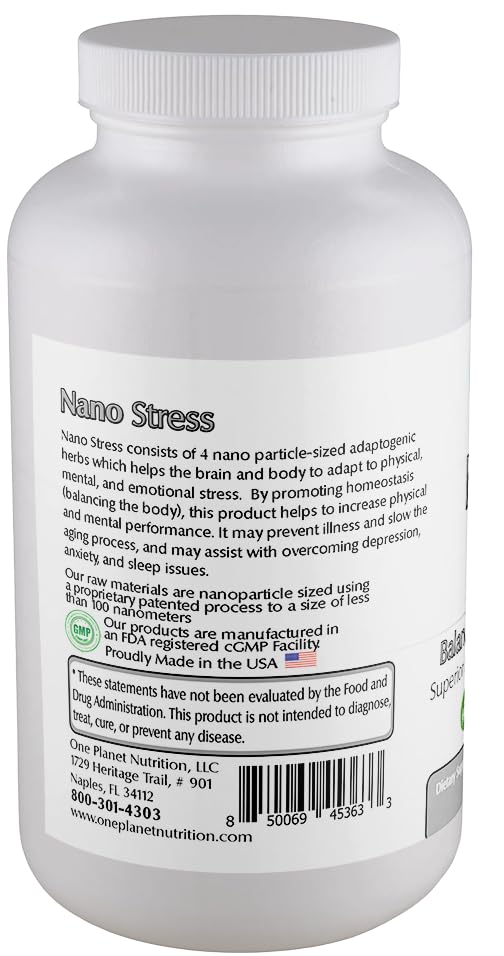 Version 1.0.0 Ingrediente hierbas nano adaptogénicas para Nano Stress