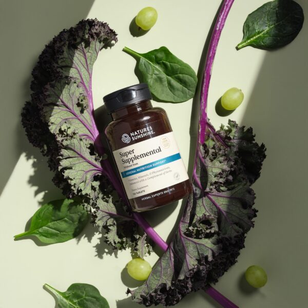 Hierbas y plantas en la etiqueta