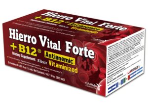 Frente de la botella Hierro Vital Forte B12