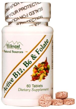Hillestad Active B12 B6 Folate etiqueta frontal