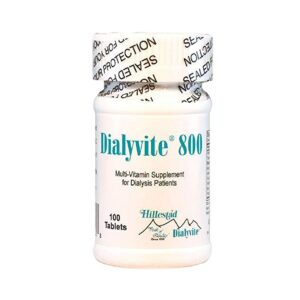Version 1.0.0 Frasco Hillestad Labs Dialyvite 800 multivitamínico para diálisis 100 tabletas