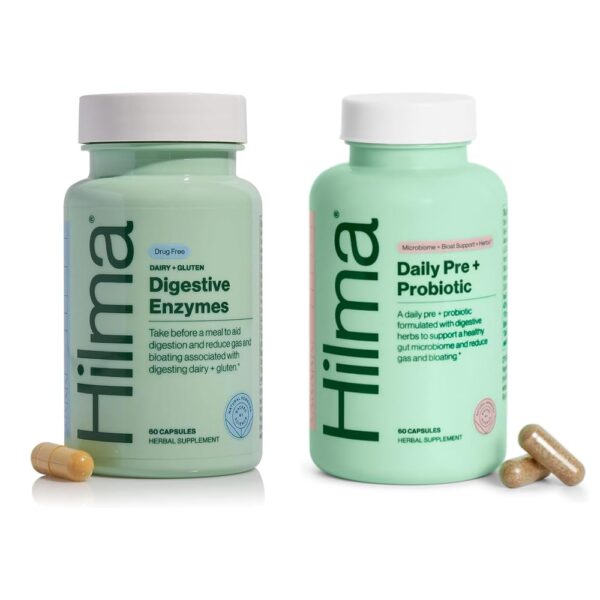Hilma Digestive Enzymes frente de la caja