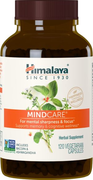 Version 1.0.0 Himalaya MindCare suplemento nootrópico para cerebro 120 cápsulas