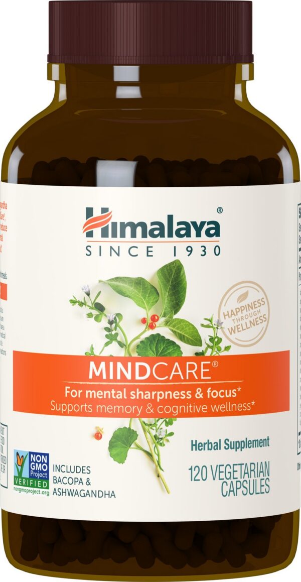 Version 1.0.0 Himalaya MindCare suplemento nootrópico para cerebro 120 cápsulas