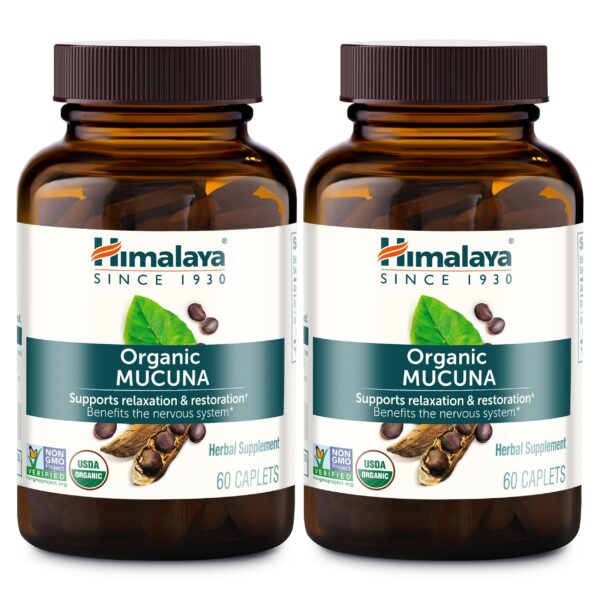 Himalaya Organic Mucuna suplemento en empaque