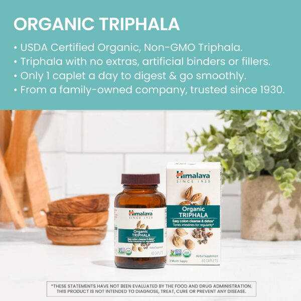 Himalaya Triphala orgánico cápsulas para detox y salud digestiva