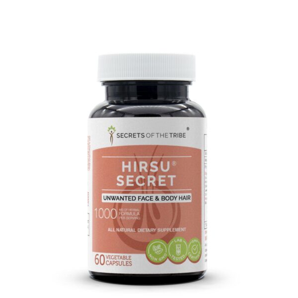 Hirsu Secret suplemento depilación natural cápsulas paquete de 60