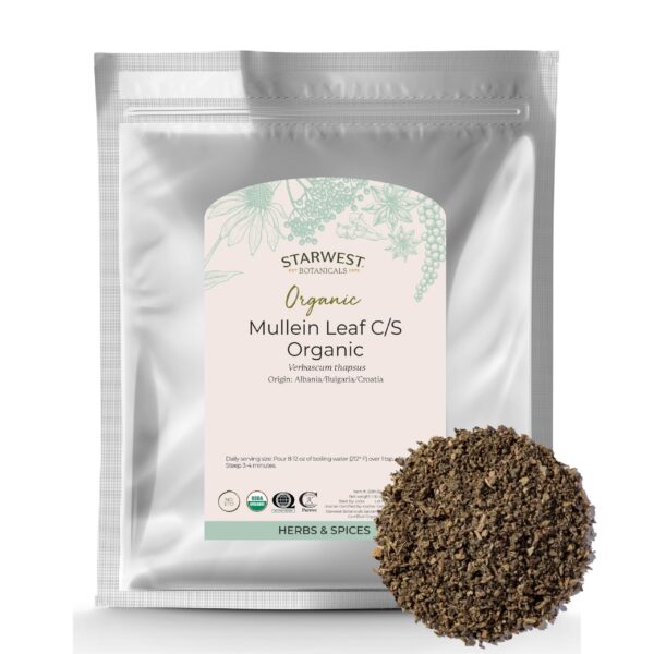 Version 1.0.0 Hoja de gordolobo orgánica para té antioxidants bienestar