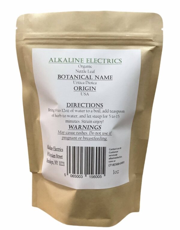 Version 1.0.0 Hoja de ortiga pura y orgánica Alkaline Electrics