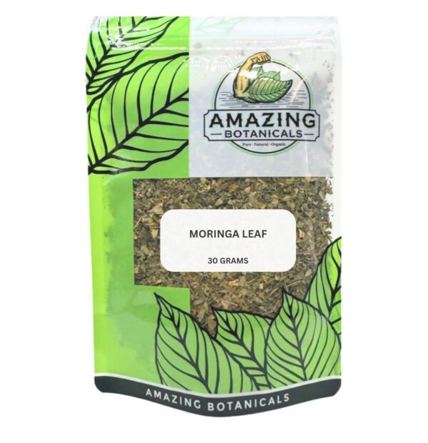 Version 1.0.0 Hojas secas de Moringa Orgánica 30 gramos presentación
