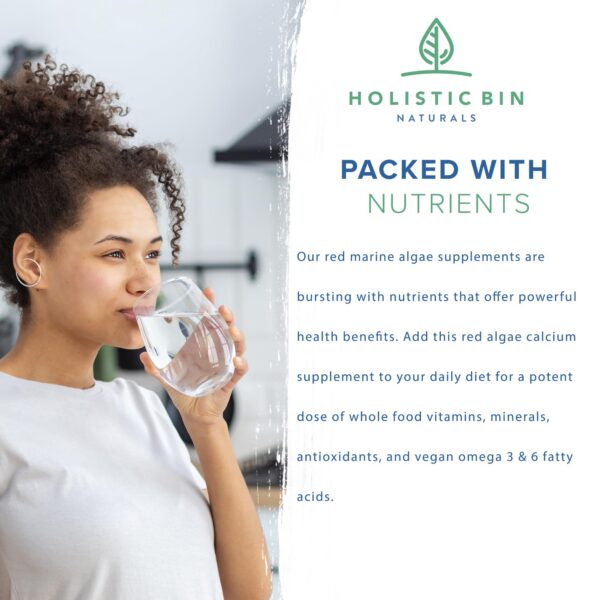 Etiqueta del frasco Holistic Bin en primer plano