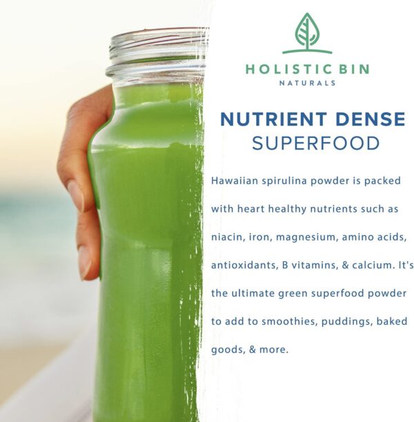 Polvo fino azul espirulina HOLISTIC BIN superalimento