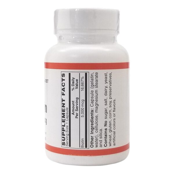 Holistic Health Biotina 60 cápsulas etiqueta