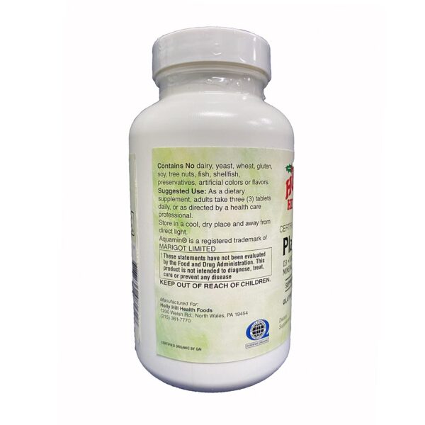 Tabletas de calcio vegetal en envase