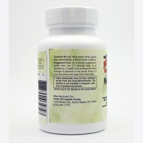 Vista posterior botella Holly Hill Metilfolato sabor cereza