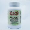 Frasco NAC 600 mg cápsulas vegetarianas etiqueta frontal