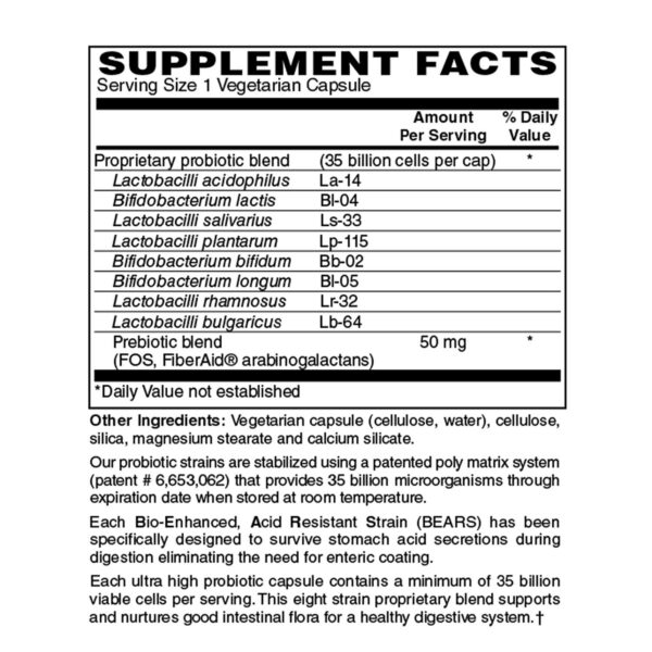 Version 1.0.0 Probiótico 35 mil millones – etiqueta