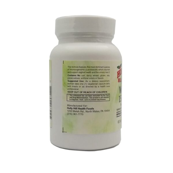 Cápsulas vegetarianas Holly Hill Health Foods probiótico femenino