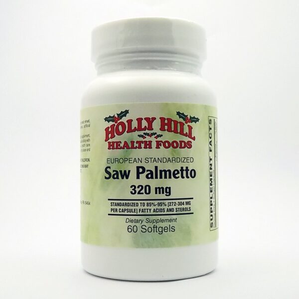 Version 1.0.0 Holly Hill Saw Palmetto Europeo 320 mg 60 cápsulas blandas