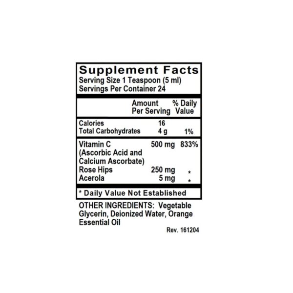 Holly Hill vitamina c líquida antioxidante natural 4 onzas