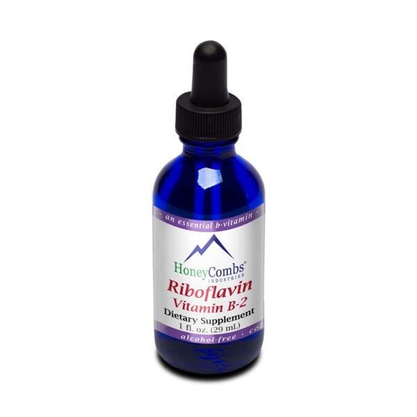 Gotas de vitamina b2 HoneyCombs para salud cabello piel uñas