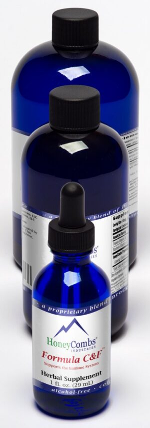 Botella de gotas herbales Fórmula CF para sistema inmunológico