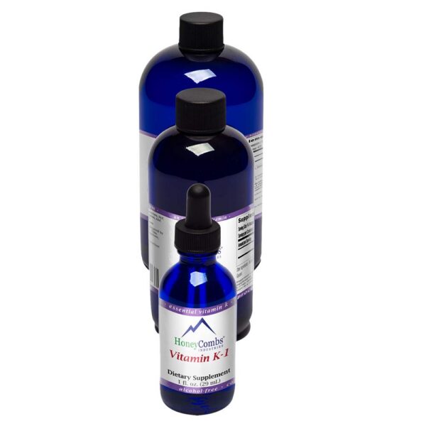 HoneyCombs Vitamin K1 gotas líquidas frente etiqueta