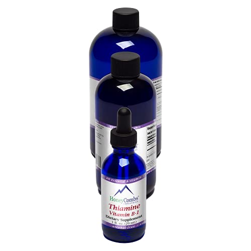 Gotas líquidas de vitamina B1 HoneyCombs frasco 8 oz