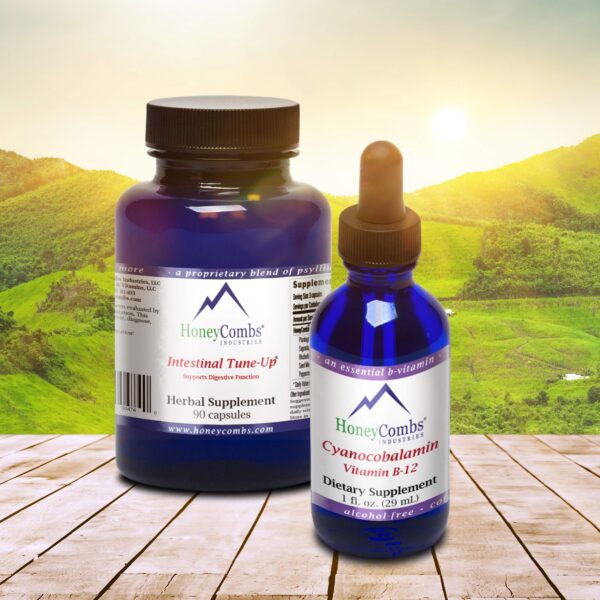 Etiqueta del producto HoneyCombs B12 líquida