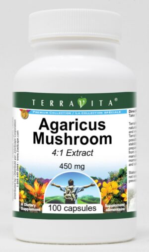 Version 1.0.0 Hongo Agaricus 4:1 en cápsulas de TerraVita
