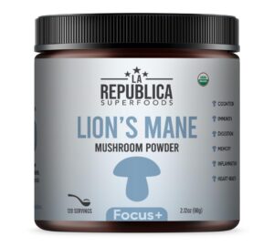 Hongo melena de león polvo orgánico 120 porciones