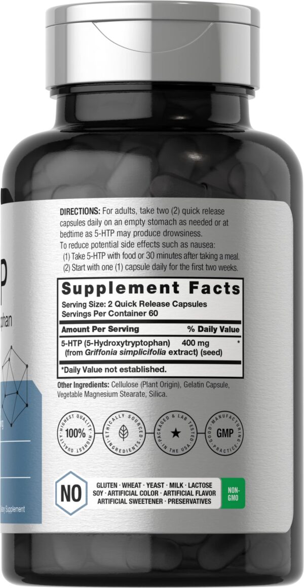 Version 1.0.0 Etiqueta de Horbaach 5HTP 400 mg