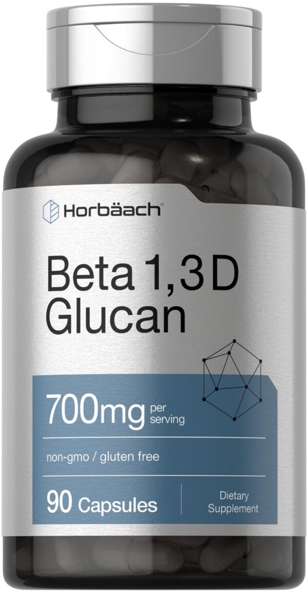 Horbäach Beta Glucano 700 mg 90 cápsulas suplemento fibra soluble
